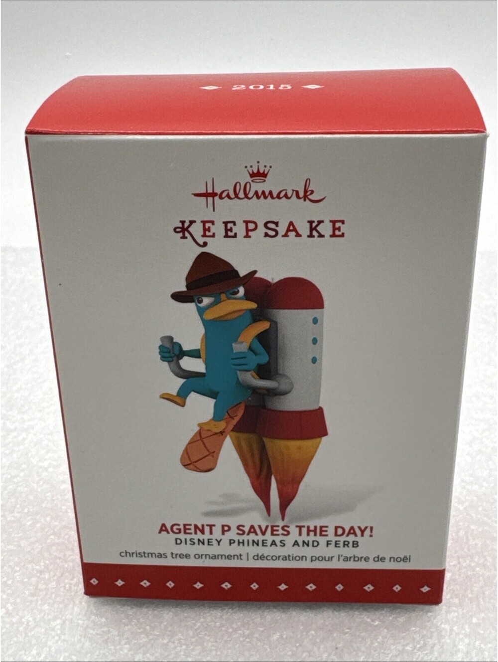 2015 Hallmark Agent P Saves The Day Disney PHINEAS and FERB Ornament Brand New